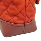 Burgundy Leather Chanel Shoulder Bag