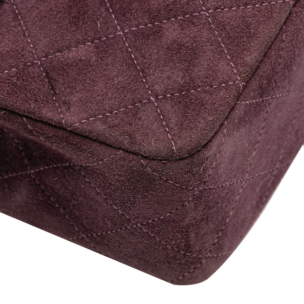 Burgundy Leather Chanel Flap Bag