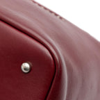Burgundy Leather Chanel Shoulder Bag
