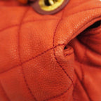 Burgundy Leather Chanel Shoulder Bag