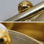 Gold Fabric Chanel Shoulder Bag
