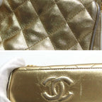 Gold Fabric Chanel Shoulder Bag