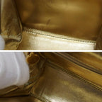 Gold Fabric Chanel Shoulder Bag