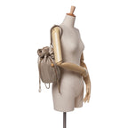 Gold Leather Chanel Backpack