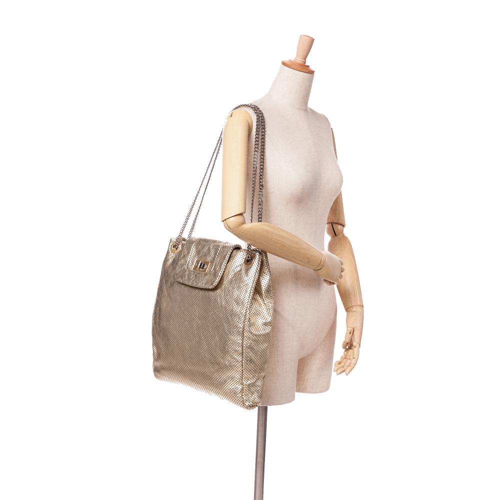 Gold Leather Chanel Tote