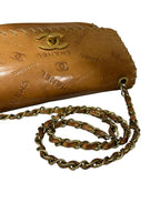 Gold Leather Chanel Shoulder Bag