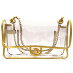 Gold Leather Chanel Shoulder Bag