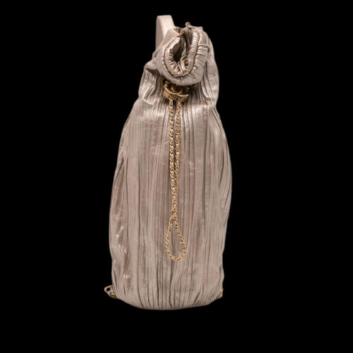 Gold Leather Chanel Backpack