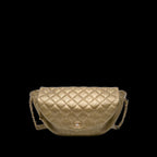 Gold Leather Chanel Belt Bag