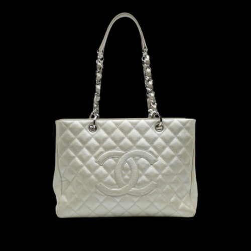Gold Leather Chanel Tote