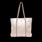 Gold Leather Chanel Tote