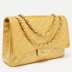 Gold Leather Chanel Flap Bag