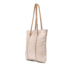 Gold Leather Chanel Tote