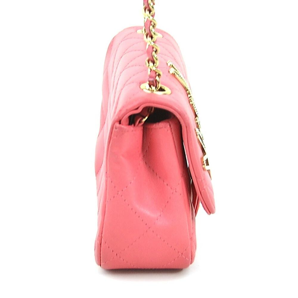 Gold Leather Chanel Crossbody Bag