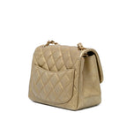 Gold Leather Chanel Flap Bag