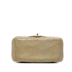 Gold Leather Chanel Flap Bag