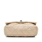 Gold Leather Chanel Flap Bag