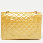 Gold Leather Chanel Flap Bag