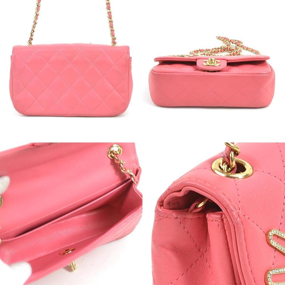 Gold Leather Chanel Crossbody Bag