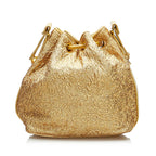Gold Leather Chanel Bucket Bag