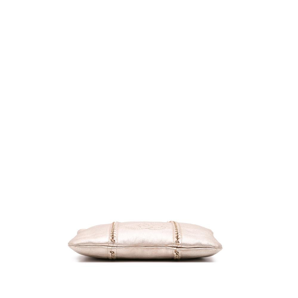Gold Leather Chanel Tote