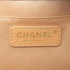 Gold Leather Chanel Flap Bag