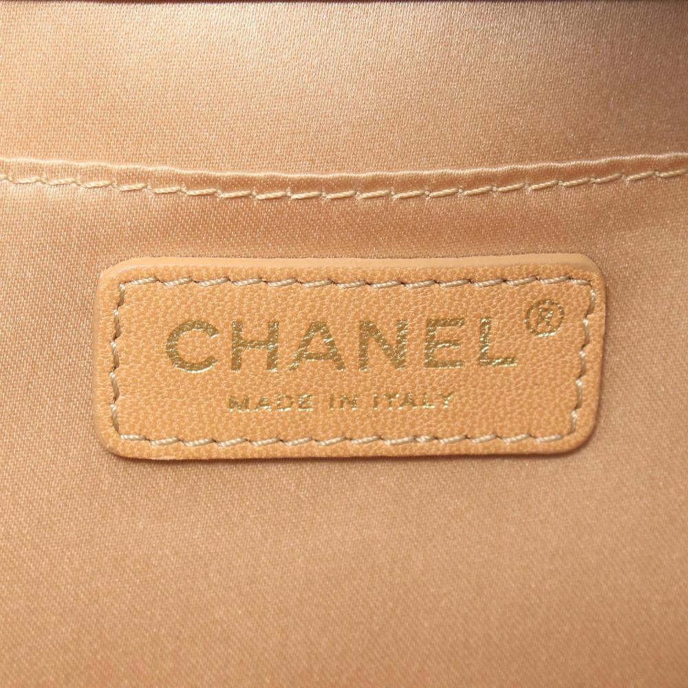 Gold Leather Chanel Flap Bag