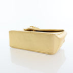 Gold Leather Chanel Flap Bag