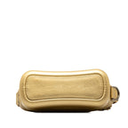 Gold Leather Chanel Crossbody Bag