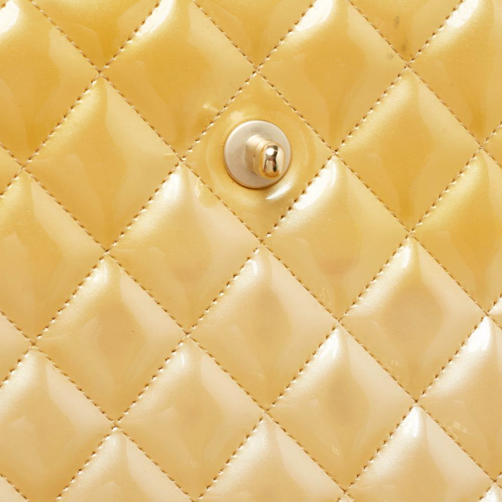Gold Leather Chanel Flap Bag