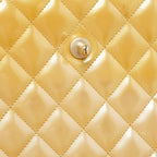 Gold Leather Chanel Flap Bag
