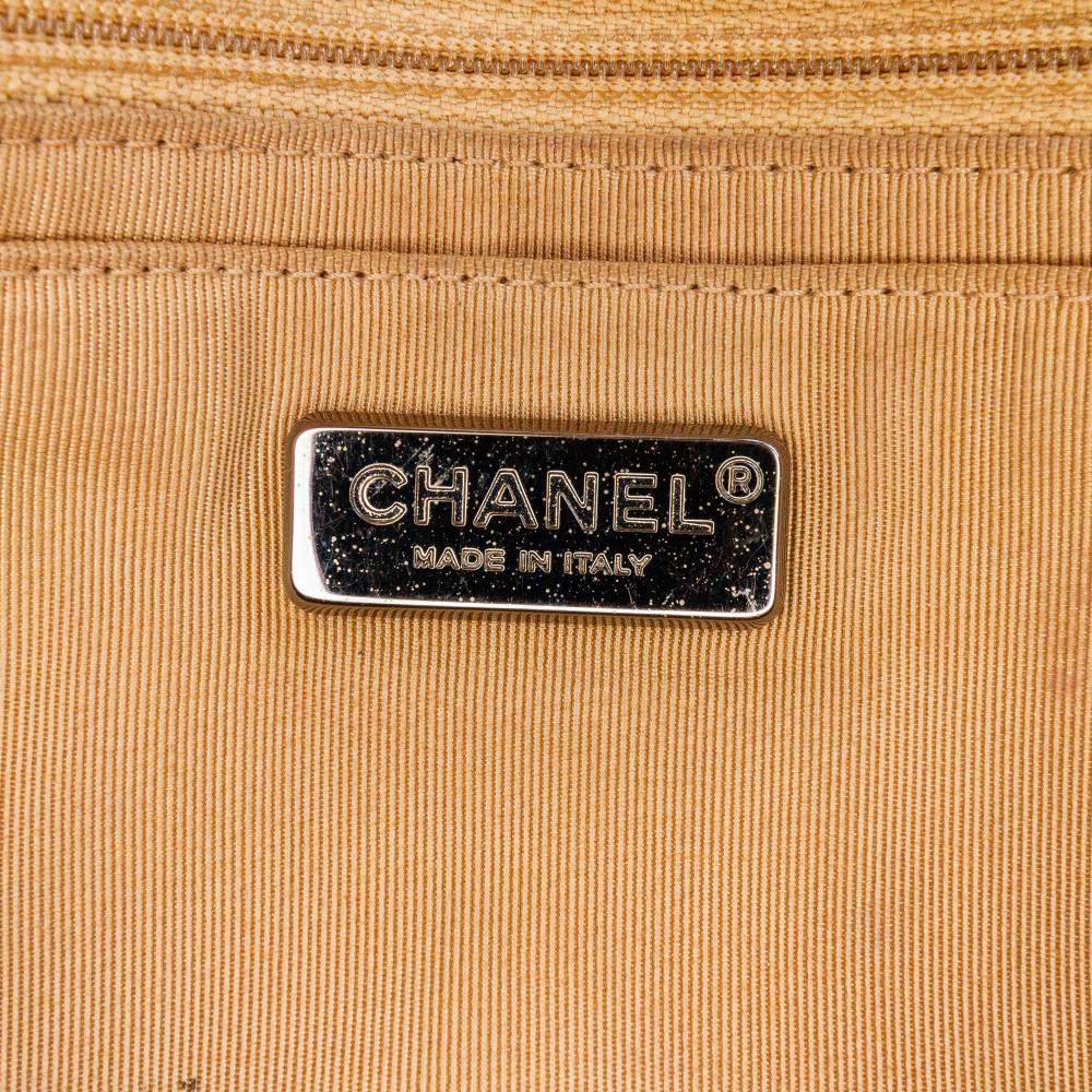 Gold Leather Chanel Flap Bag