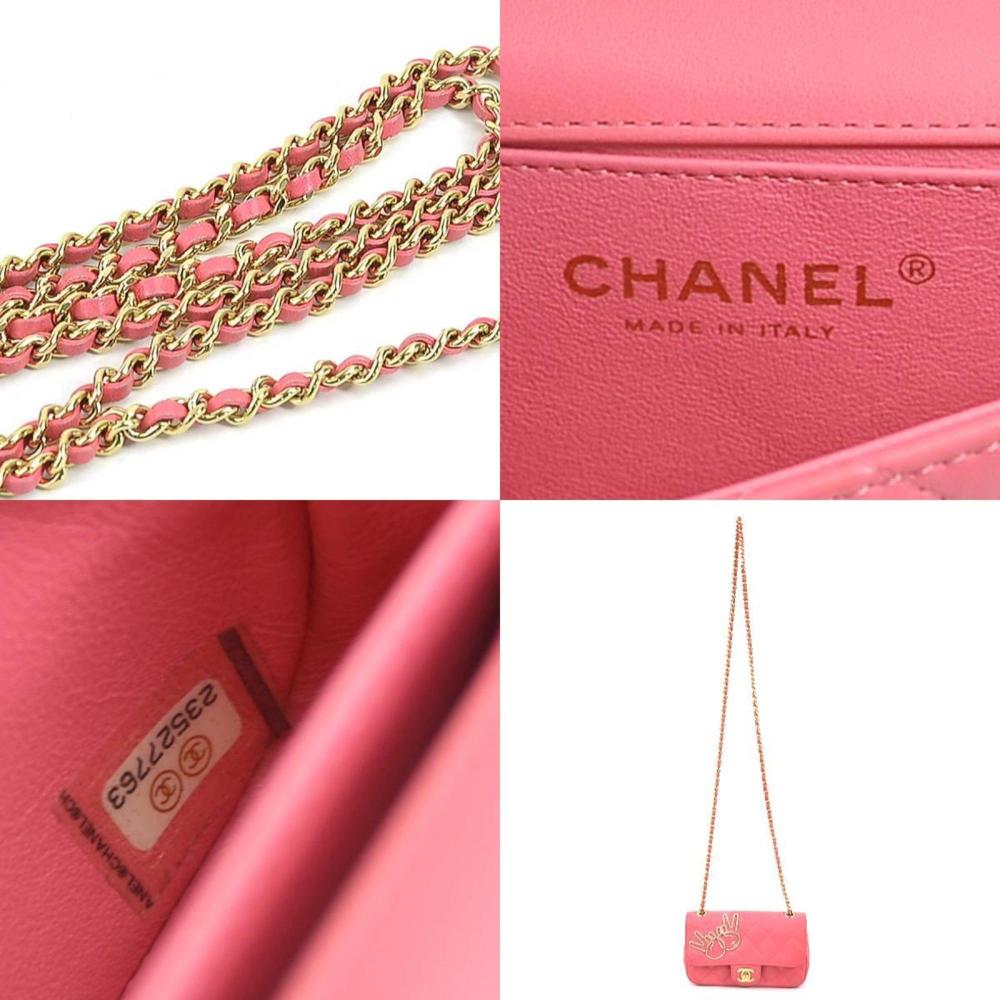 Gold Leather Chanel Crossbody Bag
