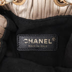 Gold Leather Chanel Backpack