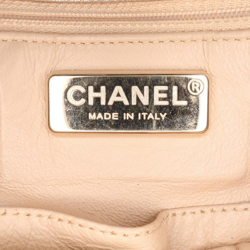 Gold Leather Chanel Tote