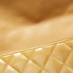 Gold Leather Chanel Flap Bag