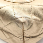 Gold Leather Chanel Crossbody Bag
