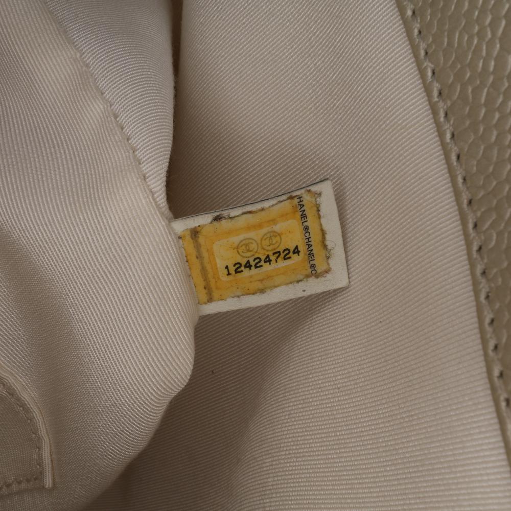 Gold Leather Chanel Tote
