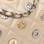 Gold Leather Chanel Flap Bag