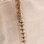 Gold Leather Chanel Tote