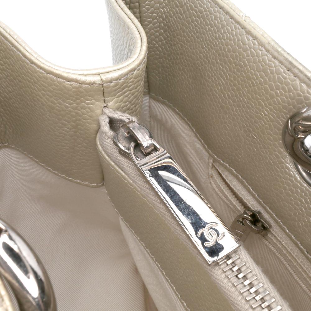 Gold Leather Chanel Tote