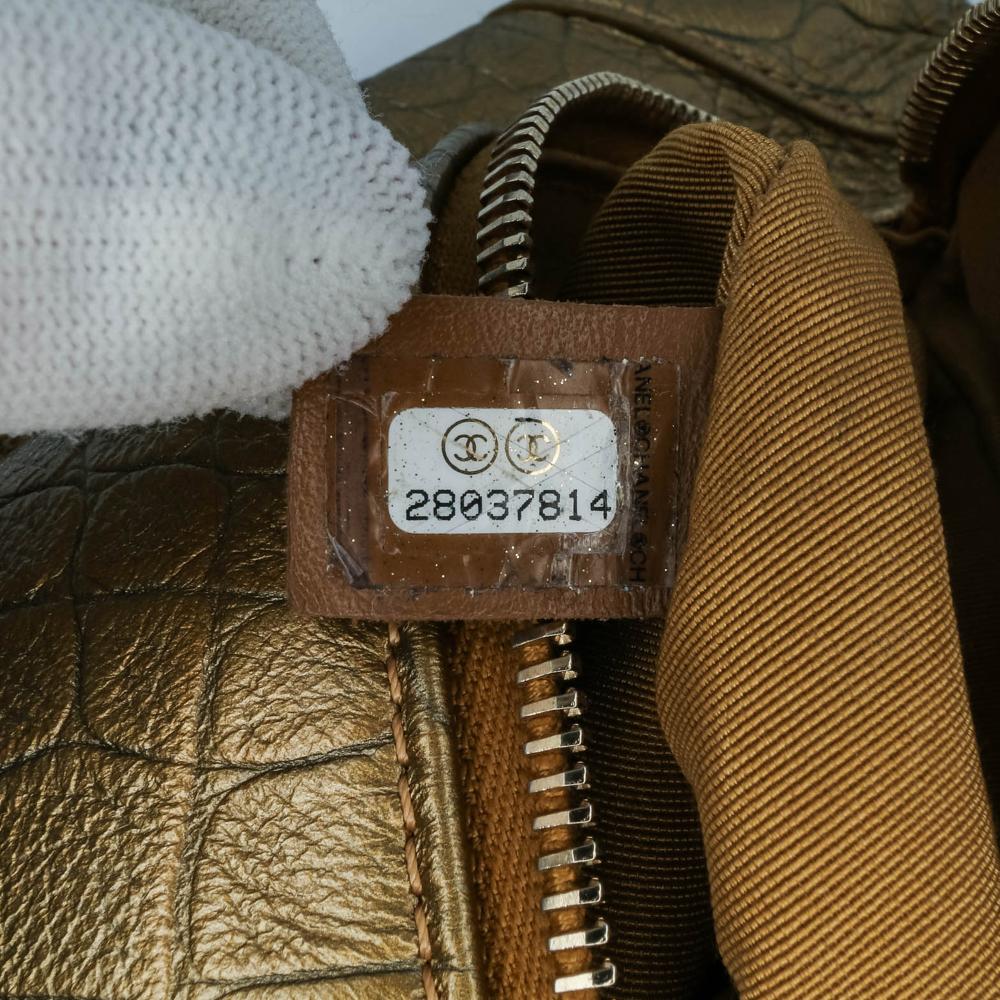 Gold Leather Chanel Belt Bag