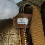 Gold Leather Chanel Belt Bag