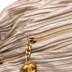 Gold Leather Chanel Backpack