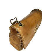Gold Leather Chanel Shoulder Bag