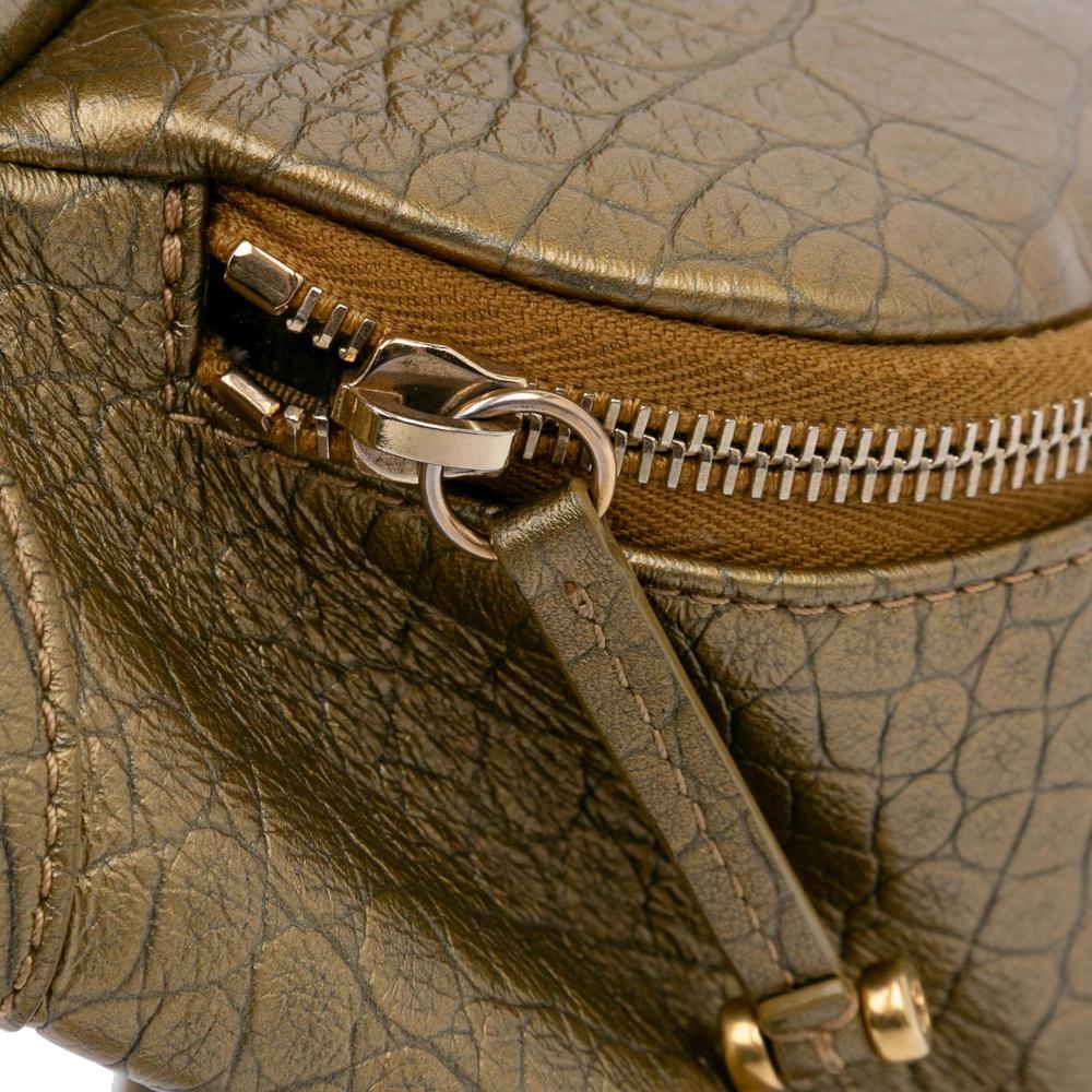 Gold Leather Chanel Belt Bag