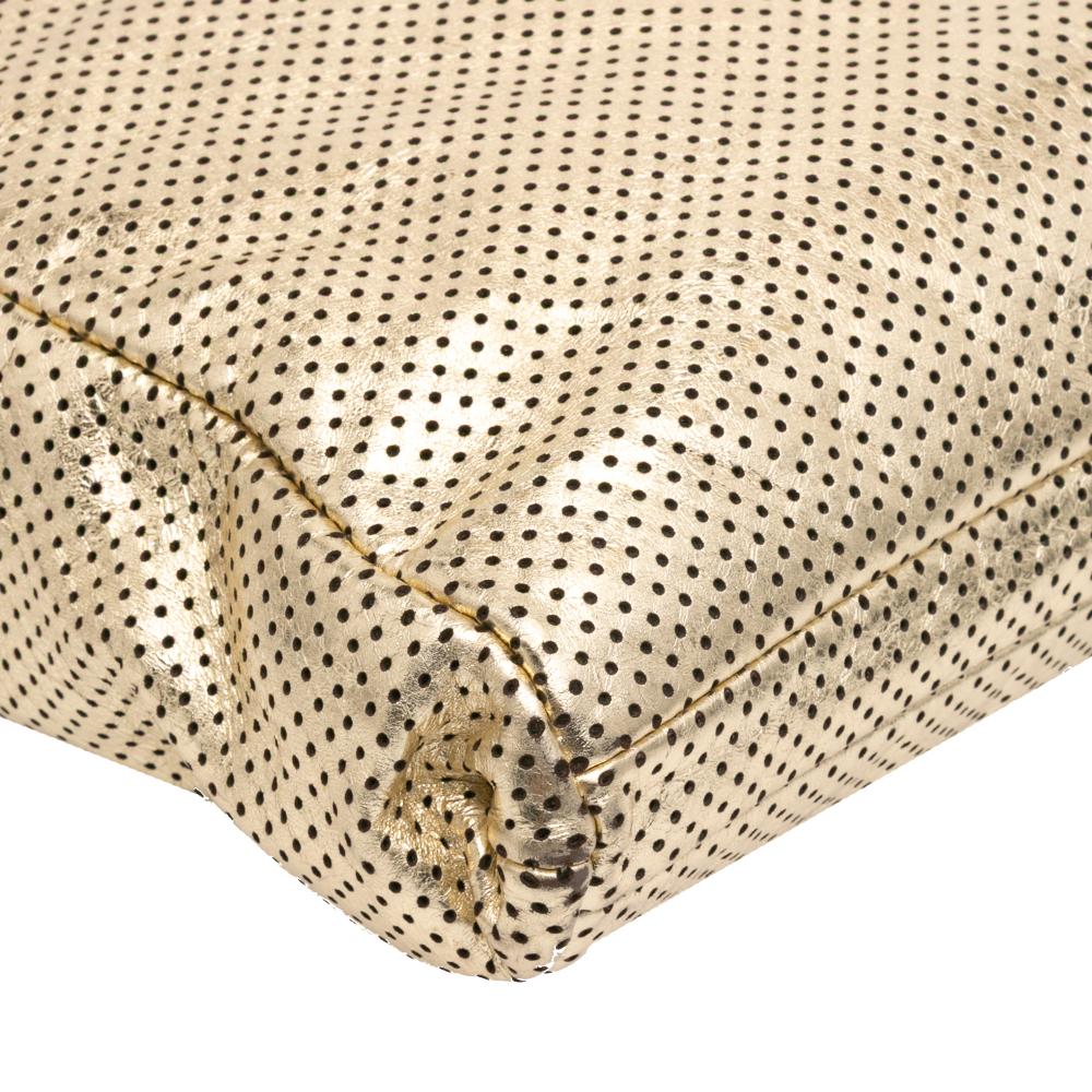 Gold Leather Chanel Tote