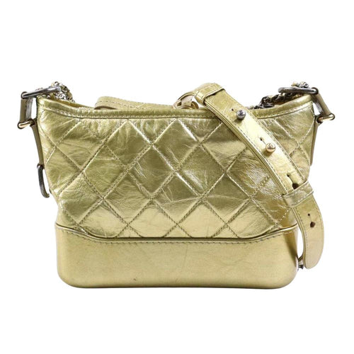 Gold Metal Chanel Shoulder Bag