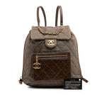 Green Denim Chanel Backpack