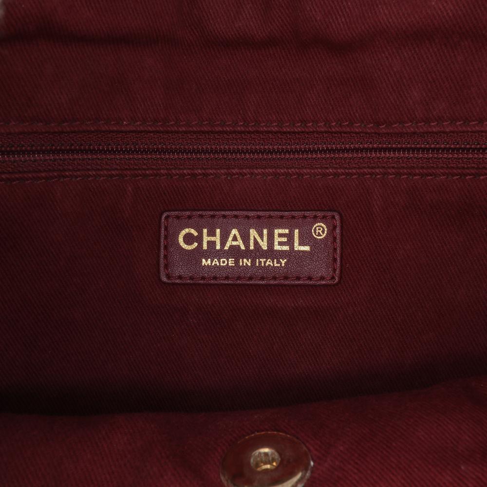 Green Denim Chanel Backpack